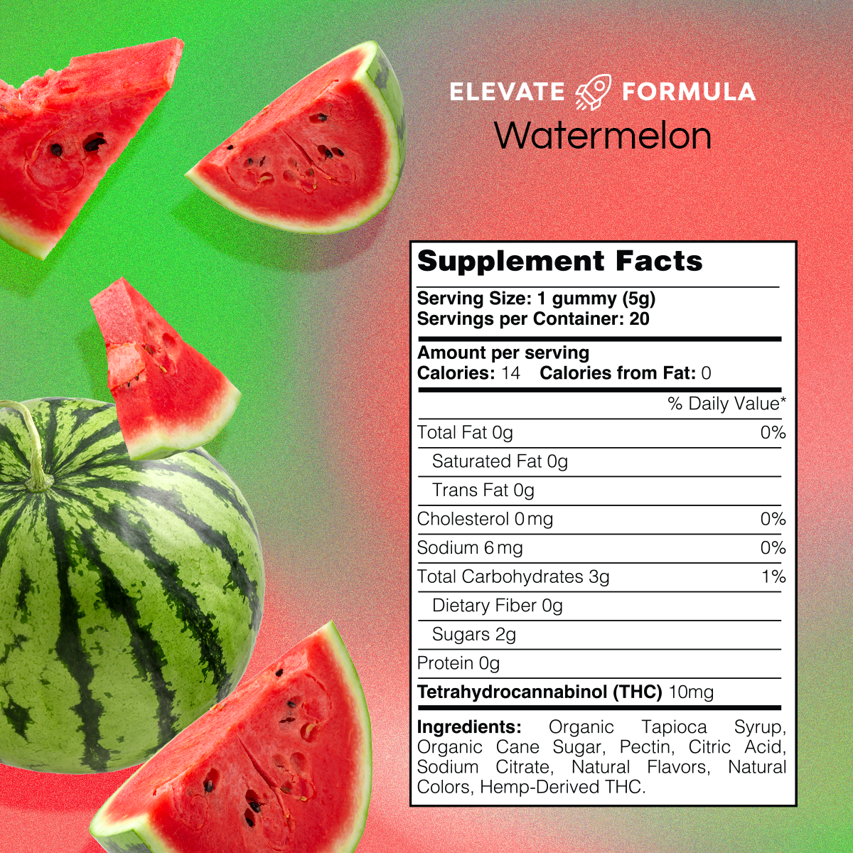 Delta-9 THC Gummies - Watermelon