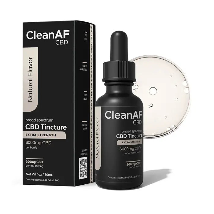 CBD Oil Tincture - Broad Spectrum - Natural Flavor - Extra Strength