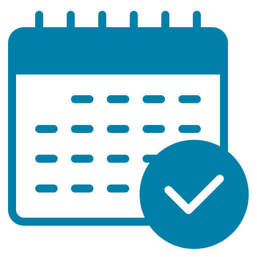 calendar icon for relaxation by creating a routine