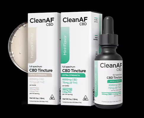 THC tincture boxes and bottle