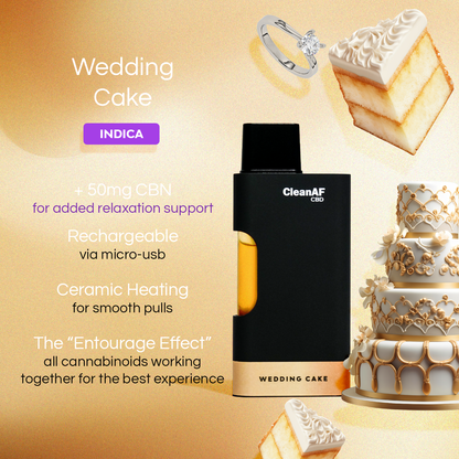 2 Gram Full Spectrum CBD Vape Pen - Wedding Cake [Indica]