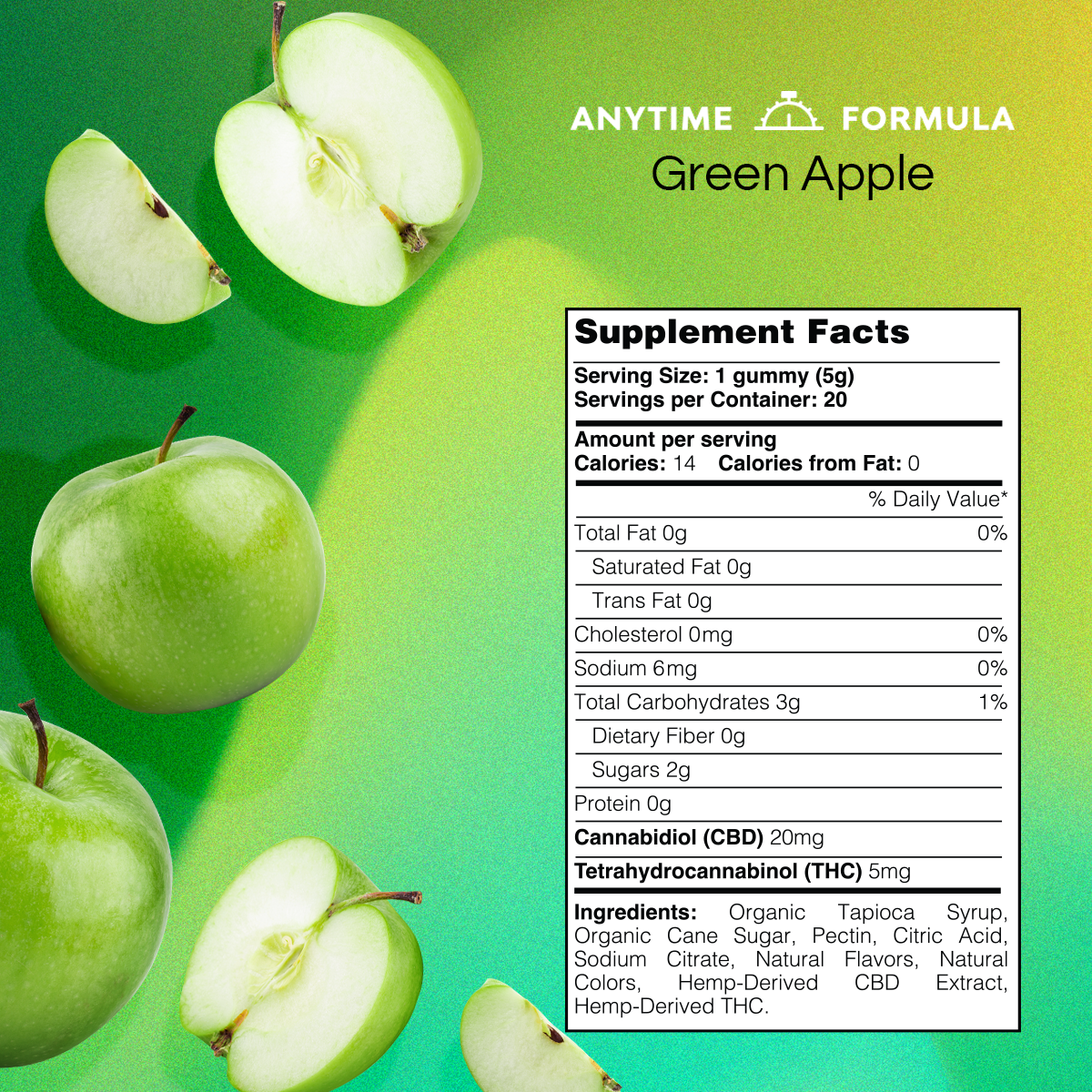 Delta-9 THC + CBD Gummies - Green Apple