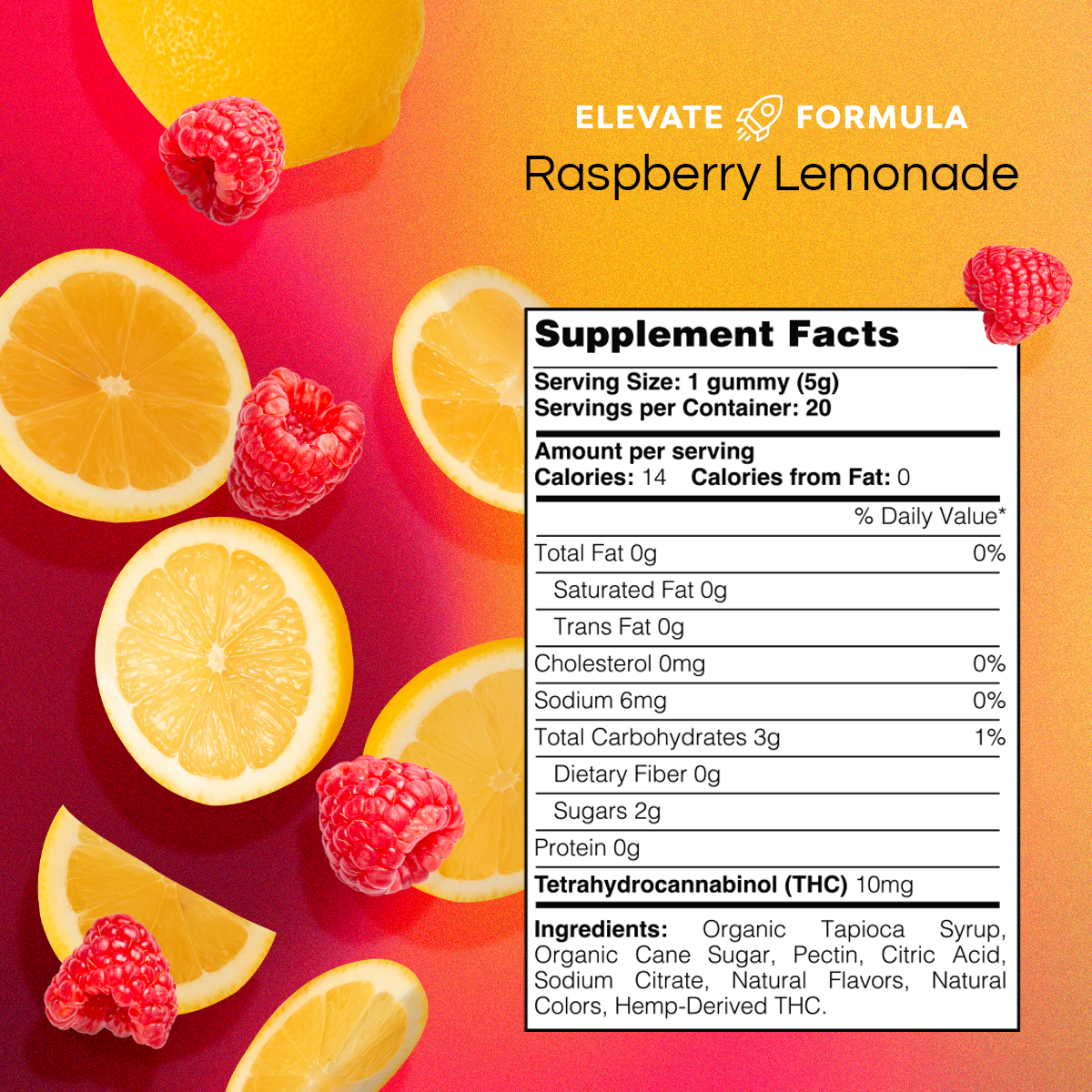 Delta-9 THC Gummies - Raspberry Lemonade