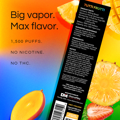 500mg CBD Vape Pen - Tutti Frutti