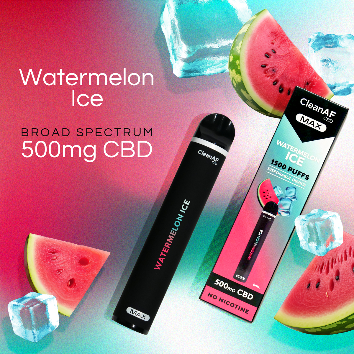 500mg CBD Vape Pen - Watermelon Ice