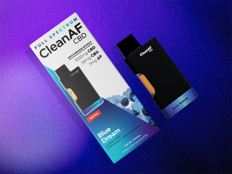 CleanAF has the best full spectrum vapes. 2 gram disposable vapes available in 6 flavors.