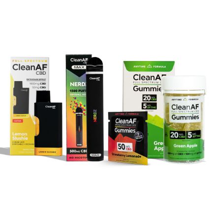 Try out one of the CleanAF Variety packs to get an assortment of your favorite products.