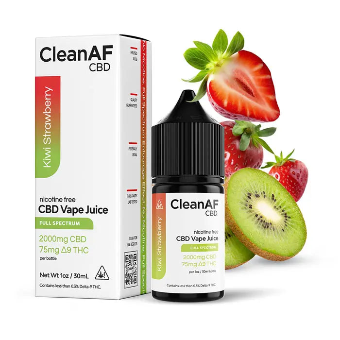 Delta-9 THC Vape Juice | Full Spectrum CBD + Delta-9 THC CleanAF CBD Delta-9 THC Vape Juice | Full Spectrum CBD + Delta-9 THC CleanAF CBD