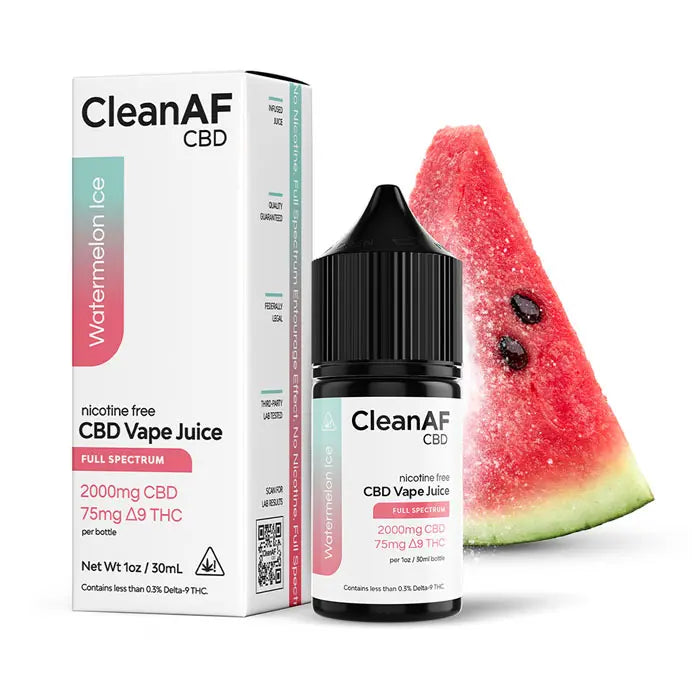 Delta-9 THC Vape Juice | Full Spectrum CBD + Delta-9 THC CleanAF CBD Delta-9 THC Vape Juice | Full Spectrum CBD + Delta-9 THC CleanAF CBD