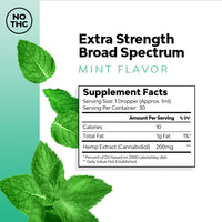 CBD mint flavored tincture extra strength